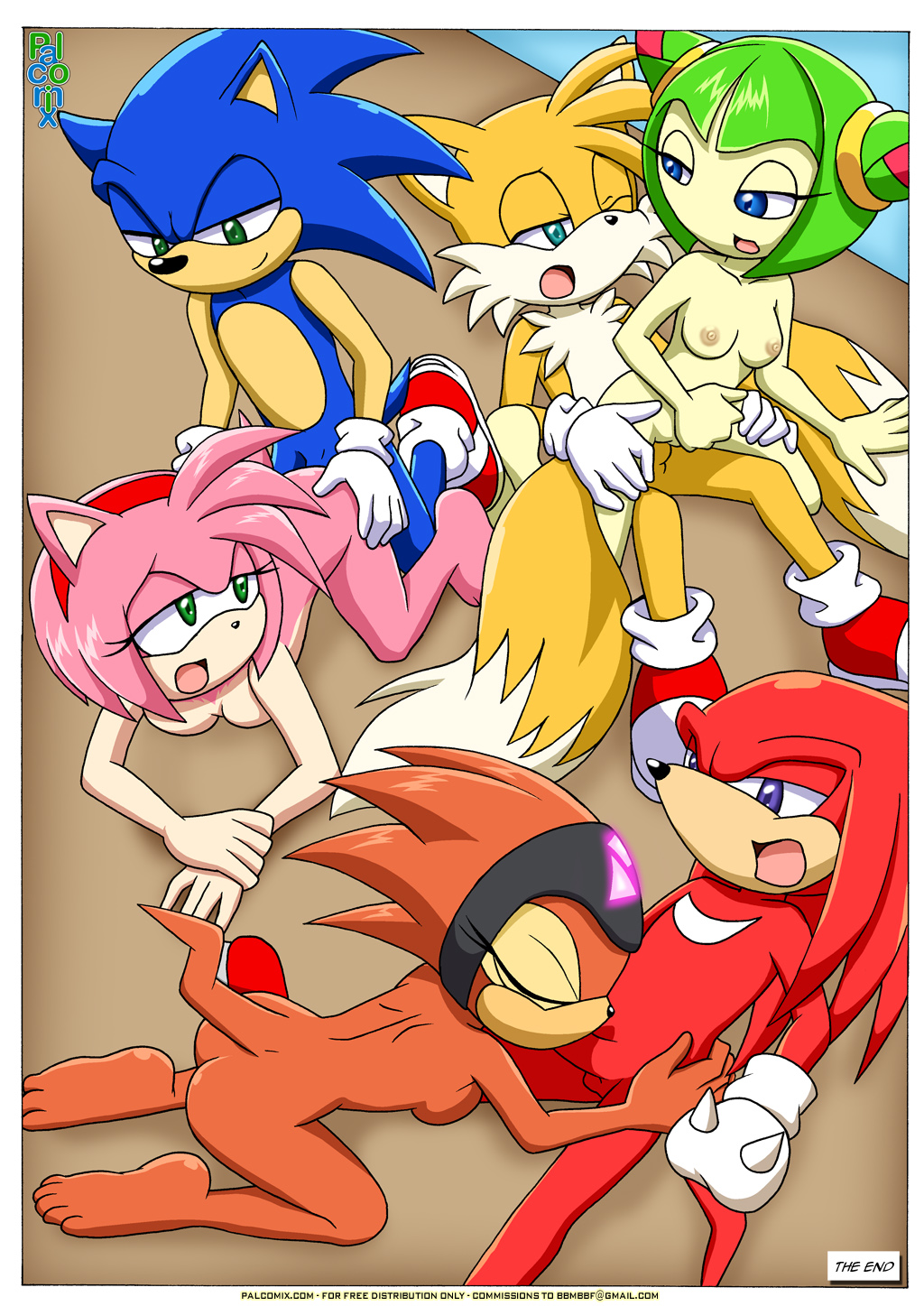 amy_rose bbmbbf cosmo_the_seedrian knuckles_the_echidna miles_"tails"_prower mobius_unleashed palcomix sega shade_the_echidna sonic_(series) sonic_the_hedgehog sonic_the_hedgehog_(series) sonic_x tagme when_the_guys_are_away