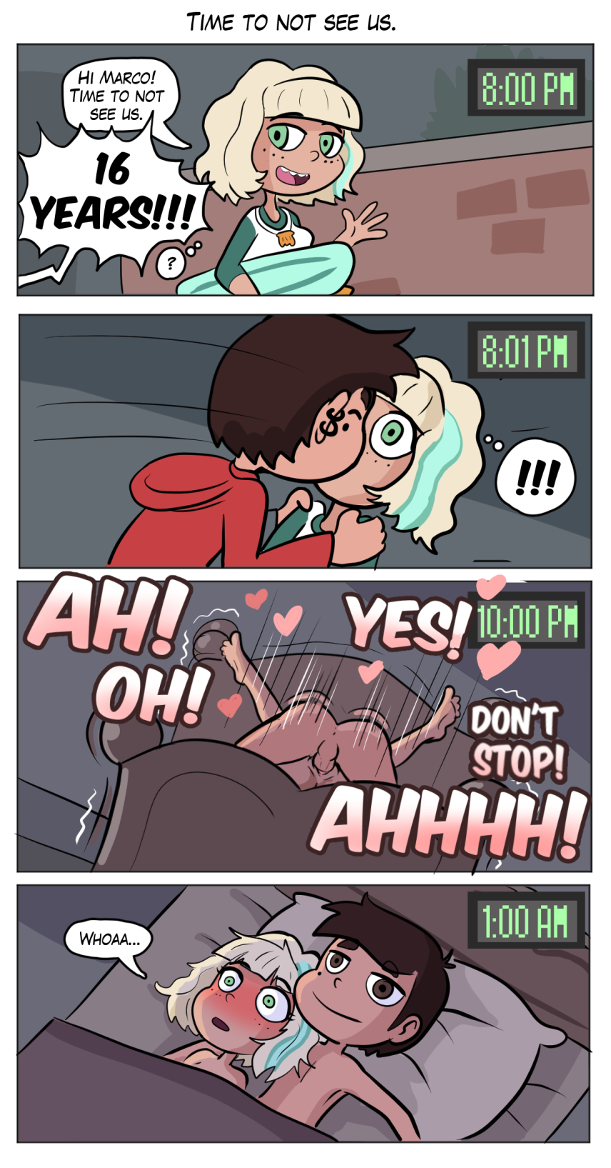 after_sex bed bedroom before_sex blush clothed comic embarrassed freckles jackie_lynn_thomas kiss kissing marco_diaz nude raicosama sex star_vs_the_forces_of_evil vaginal vaginal_penetration