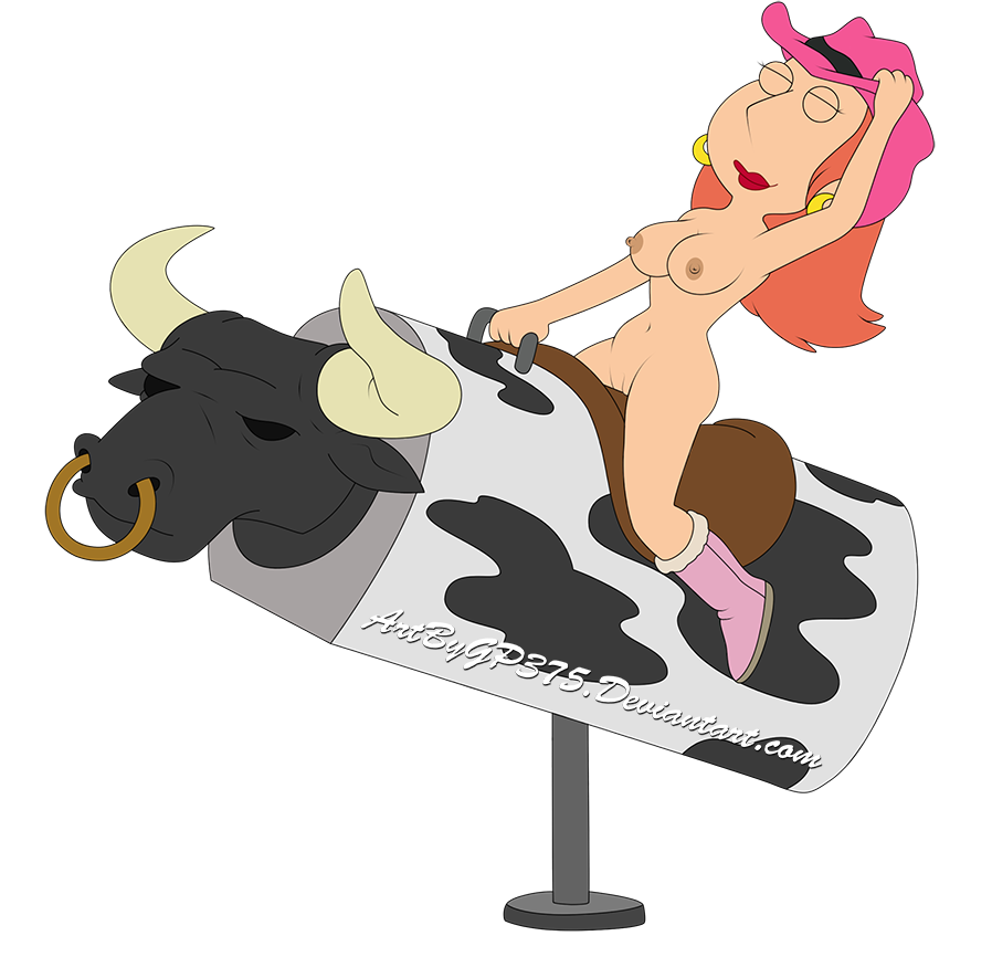 boots breasts bull cowboy_hat cowgirl_hat family_guy gp375 hat lois_griffin mechanical_bull naked_hat nude shaved_pussy
