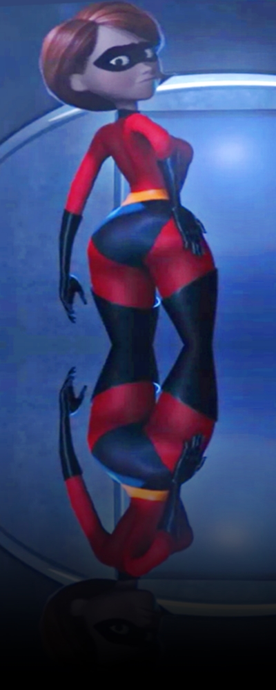 ass big_ass black_gloves bubble_butt domino_mask gloves helen_parr mask mirror_image the_incredibles thick_thighs