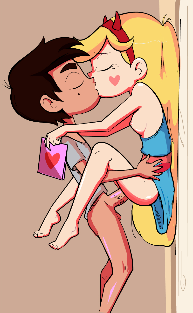 1boy 1girl against_wall bottomless breast_out breast_out_of_clothes breasts_out breasts_out_of_clothes canon_couple disney eyelashes kiss kissing marco_diaz mole mole_under_eye pancakemckennz sex small_breasts star_butterfly star_vs_the_forces_of_evil vaginal vaginal_sex valentine valentine's_day veins veiny_penis