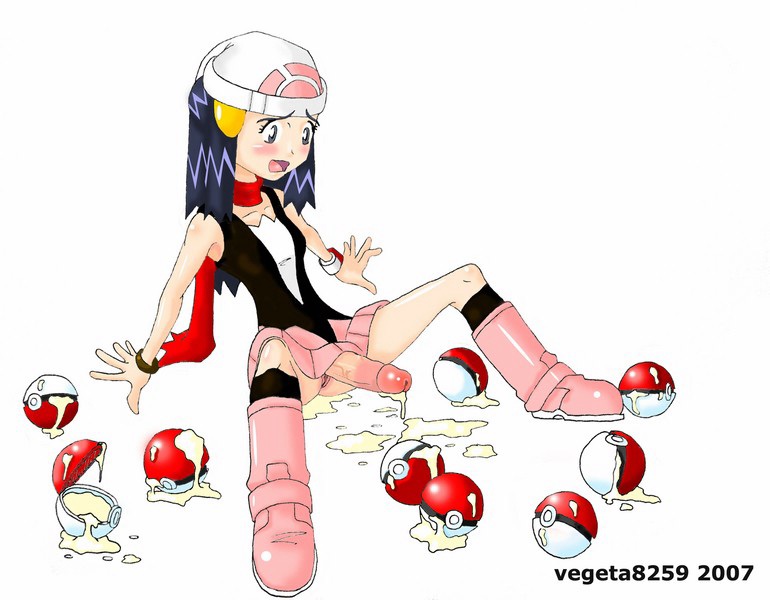 2007 cum cum_on_floor dawn dickgirl futanari hikari_(pokemon) no_panties poke_ball pokemon skirt_lift vegeta8259