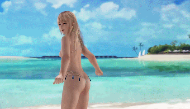 3d ass beach bikini breasts dead_or_alive dead_or_alive_xtreme_3 gif jumping marie_rose ocean skimpy slender thong_bikini water