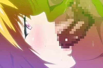 animated_gif anime censored fellatio futanari gif hentai majuu_jouka_shoujo_utea oral