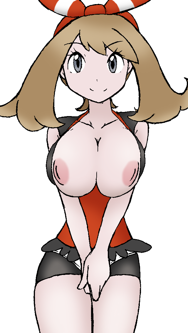 big_breasts breasts downzekd haruka_(pokemon) looking_at_viewer may png pokemon_(game) pokemon_oras pokemon_rse porkyman smile taro_bug taro_bug_(artist)