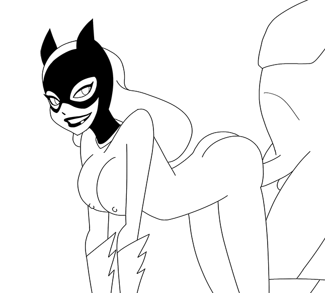 barbara_gordon batgirl batman_(series) batman_the_animated_series dc_comics dcau doggy_position gif hahaboobies monochrome nude sex