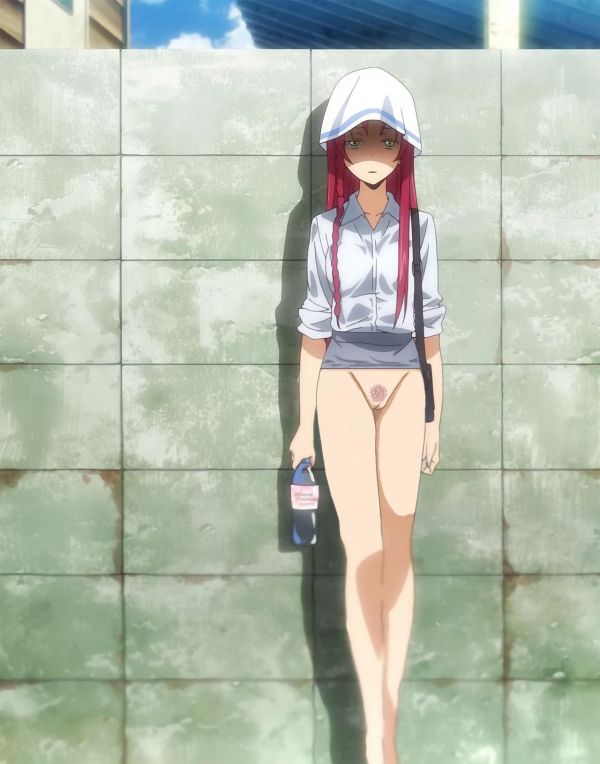 anime bottomless edit emi_yusa hataraku_maou-sama! no_panties outside standing the_devil_is_a_part-timer! yusa_emi