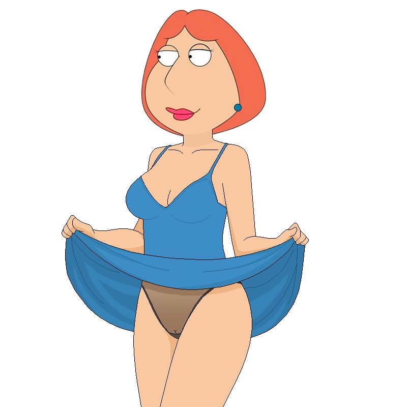 dress_lift family_guy lois_griffin milf panties red_hair see-through