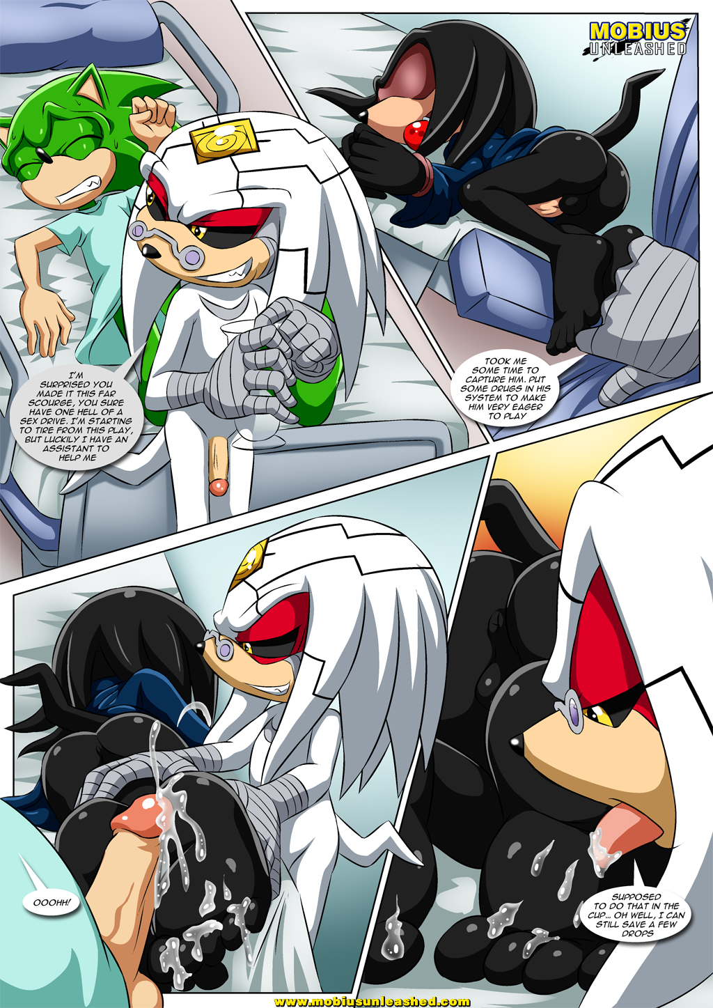 archie_comics ass ball_gag bbmbbf blindfold blindfolded comic cum doctor dr._finitevus echidna feet finitevus foot_fetish foot_job footjob forced licking male/male male_only mobius_unleashed palcomix scourge_the_hedgehog sega sonic sonic_(series) sonic_the_hedgehog_(series) spectre_the_echidna the_doctor_will_see_you_now yaoi