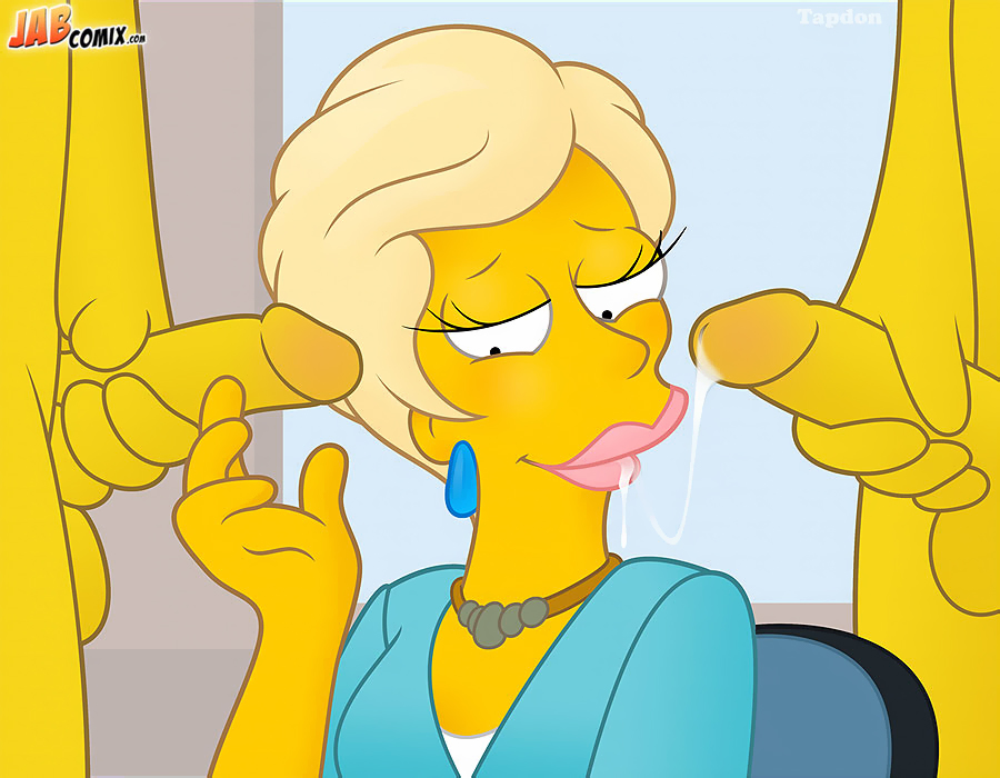 cum lindsey_naegle penis tapdon the_simpsons yellow