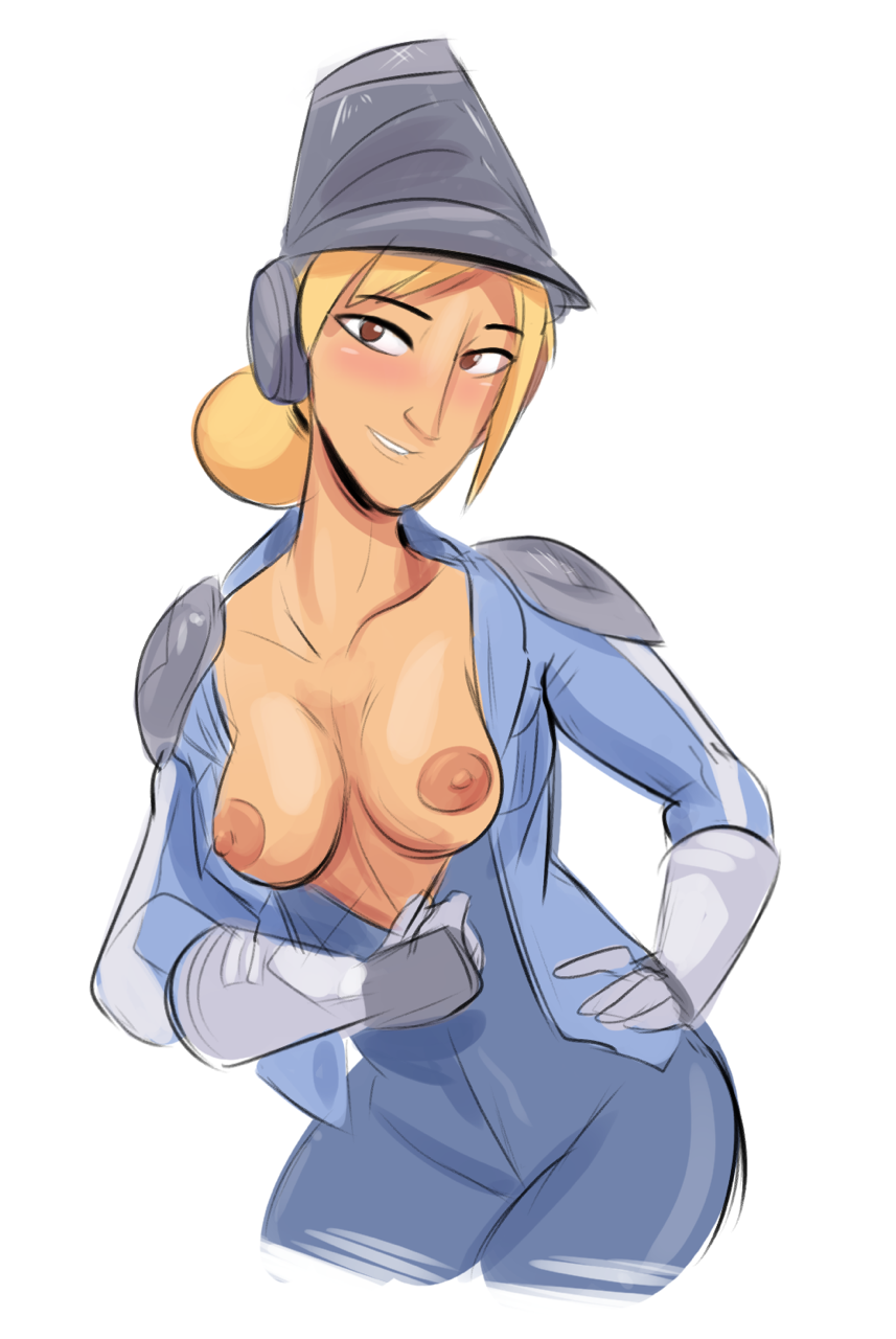 blonde_hair breasts exposed_breasts female_human herny_the_duck human maketh_tua partially_clothed star_wars star_wars_rebels