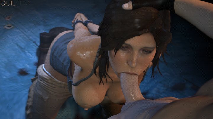 16:9_aspect_ratio 1boy 1girl 3d arms_behind_back bdsm big_breasts bondage breasts breasts_outside brown_hair deepthroat exposed_breasts fellatio forced forced_oral hand_on_head kneel lara_croft large_filesize light-skinned_female light_skin loop male/female on_knees oral partially_clothed pov quilsfm rape solo_focus source_filmmaker tomb_raider tomb_raider_reboot