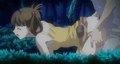 1_boy 1_female 1_girl 1_male 2_humans ahe_gao all_fours ambiguous_penetration animated animated_gif brown_hair clothed duo female female_human forest gif hair human human/human human_only kneeling lowres male male/female male_human outdoors panties panties_down school sex teacher underwear