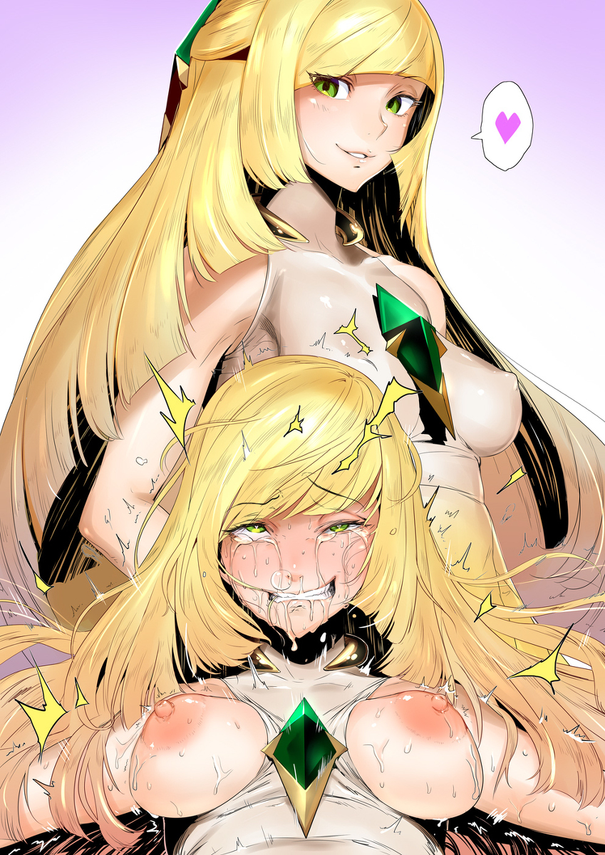 aether_foundation ahegao blonde_hair clenched_teeth female green_eyes hair_in_mouth heart_eyes long_hair lusamine lying_down messy_hair milf mind_break pokemon pokemon_(game) pokemon_sm shiroinuchikusyo small_breasts smile sweat tongue_out trembling