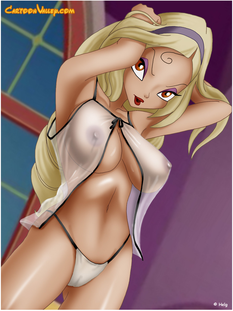 1girl blonde_hair breasts cartoonvalley.com diaspro female helg_(artist) mostly_nude panties see_through winx_club