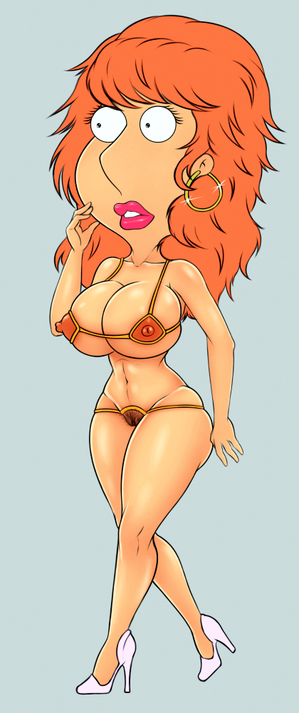 big_breasts family_guy high_heels lois_griffin nipples thong