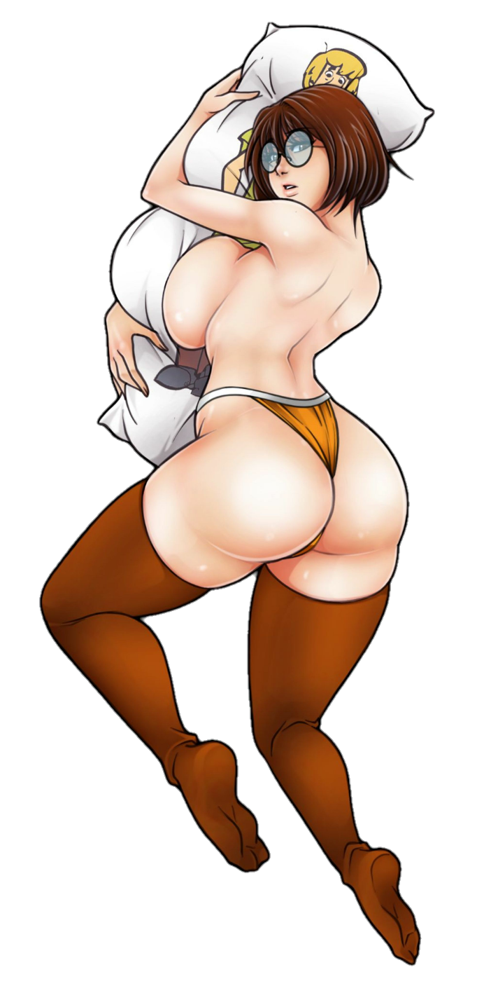 ass breasts glasses jago_(artist) scooby-doo stockings thighs thong velma_dinkley