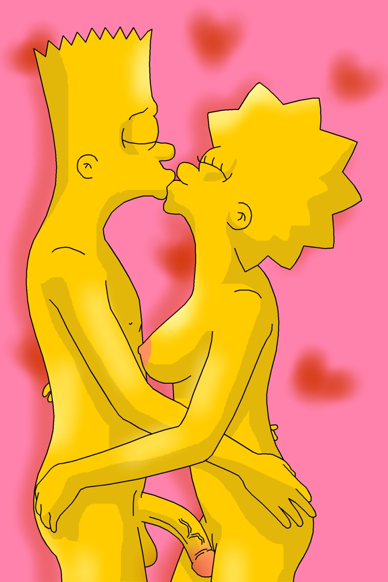 bart_simpson breasts brother_and_sister evilweazel_(artist) hands_on_ass incest kissing lisa_simpson nipples nude penis the_simpsons