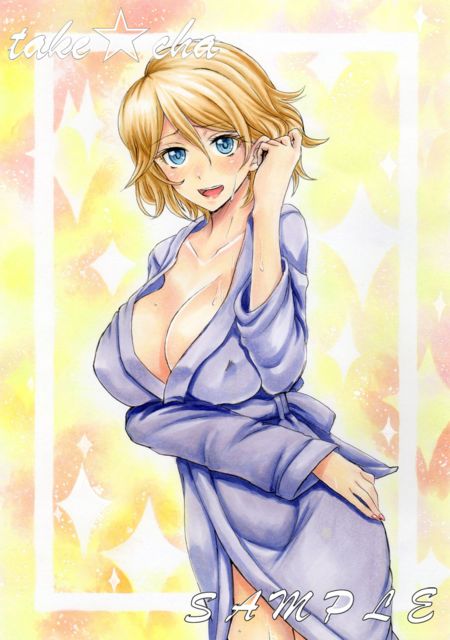 alluring big_breasts cleavage covered_nipples pokemon pokemon_(anime) pokemon_xy robe serena serena_(pokemon) takecha
