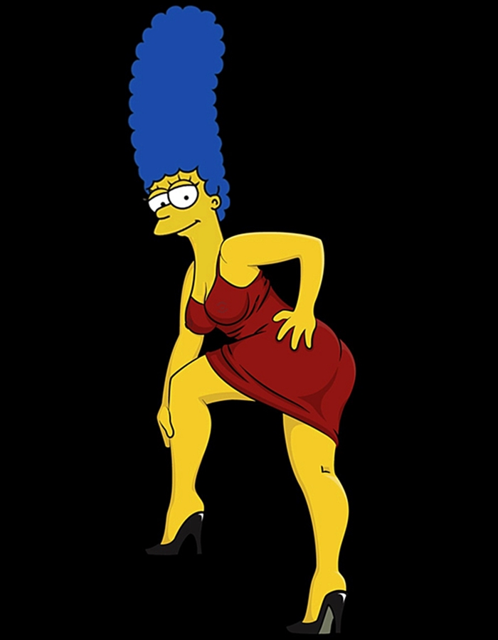 dress marge_simpson milf nice_ass red_dress tagme the_simpsons