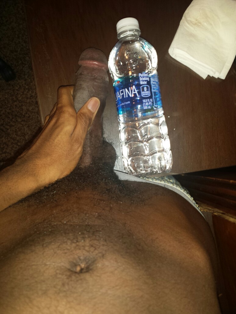 big_penis bottle bottled_water brown_penis flaccid_penis human penis size_comparison