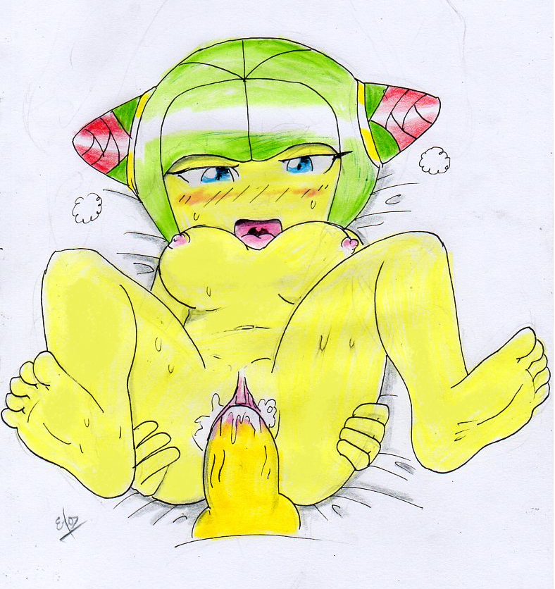 1girl 1male colored cosmo_the_seedrian miles_"tails"_prower semen sonic_x tails vaginal_penetration