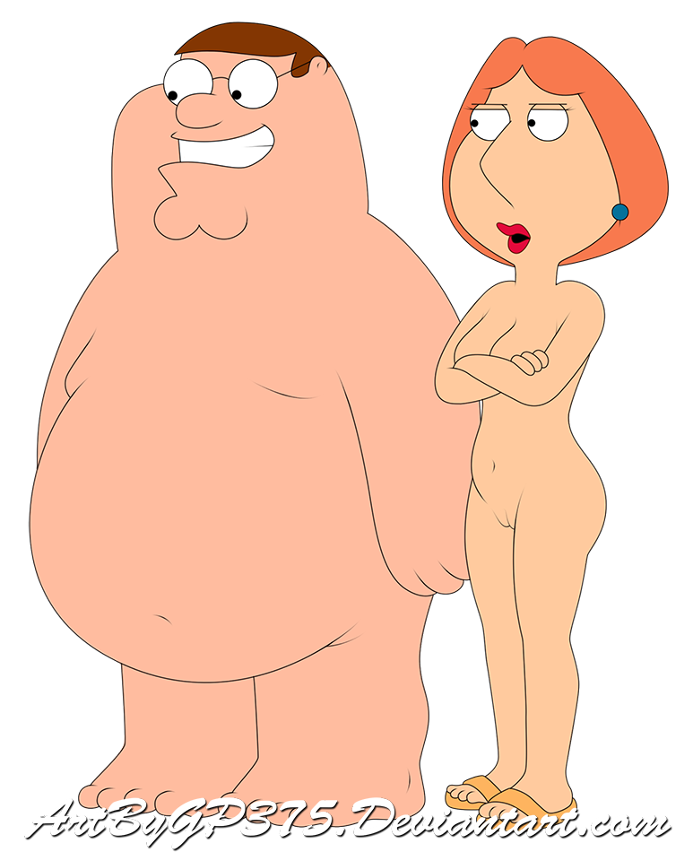 arms_crossed breasts family_guy lois_griffin nude peter_griffin shaved_pussy
