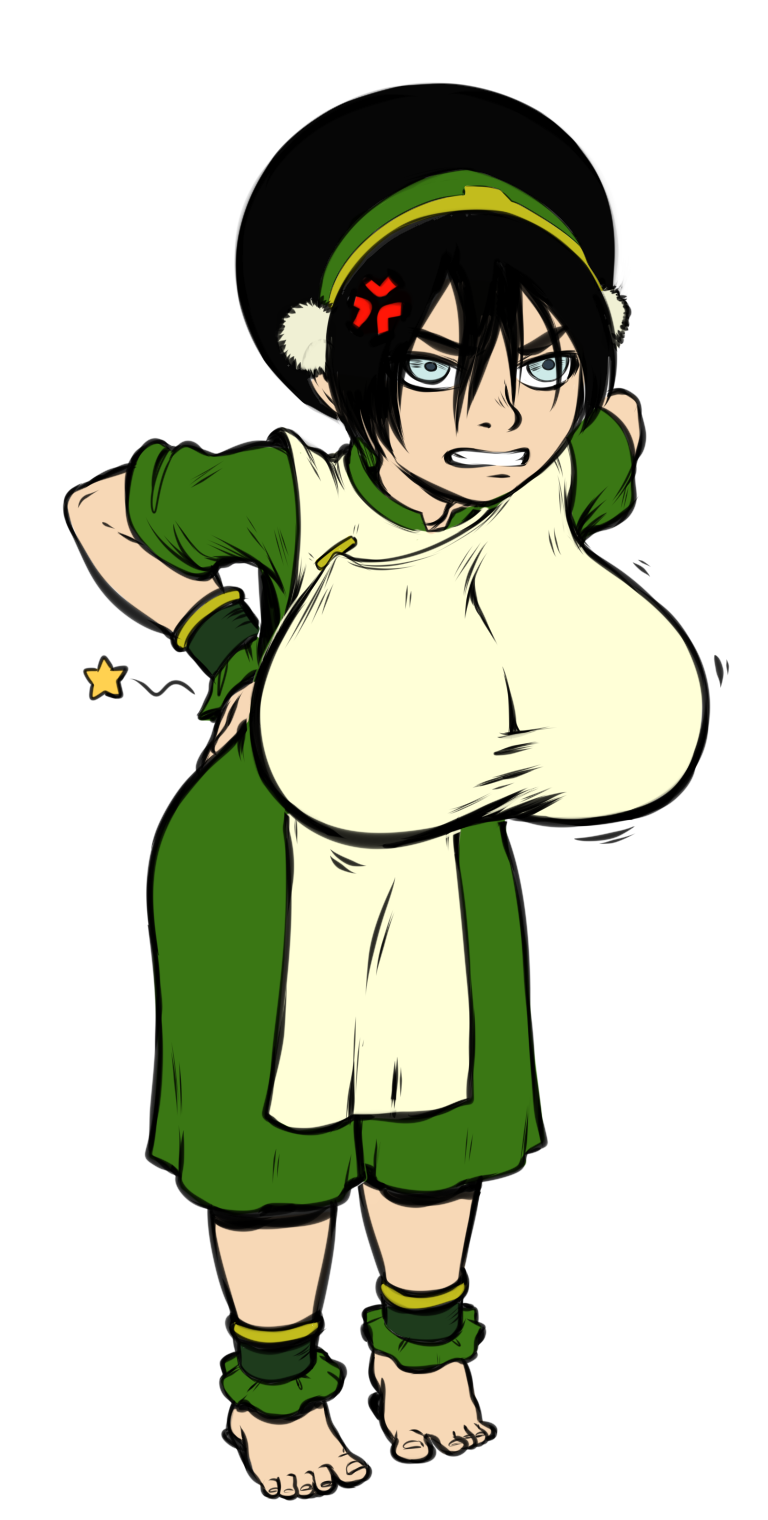 1girl avatar:_the_last_airbender breasts female female_only huge_breasts solo toph_bei_fong