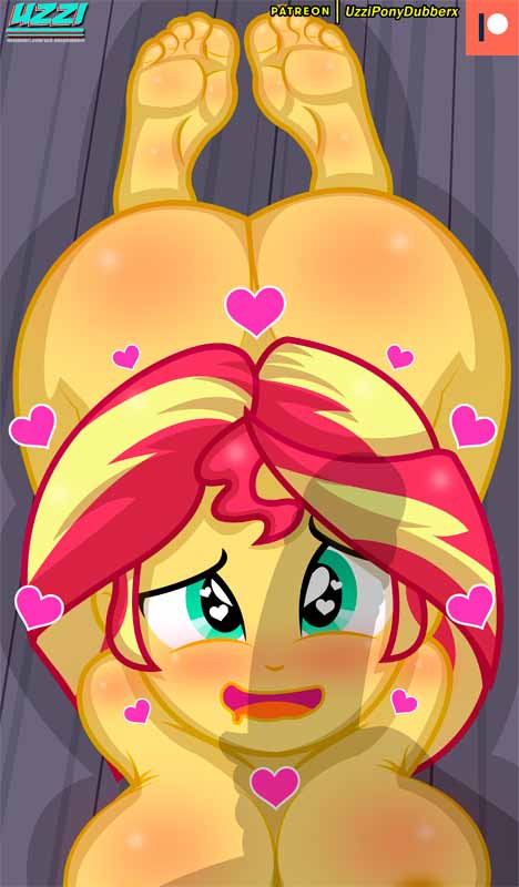1_boy 1_girl 1boy 1girl ass blush equestria_girls female friendship_is_magic long_hair looking_at_penis male male/female my_little_pony nude open_mouth penis_shadow sunset_shimmer sunset_shimmer_(eg) two-tone_hair uzzi-ponydubberx uzzi-ponydubberx