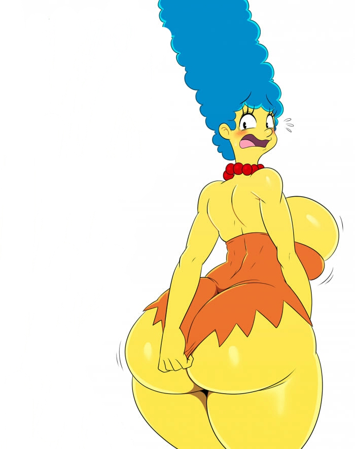 ass blush marge_simpson tease the_simpsons wide_hips