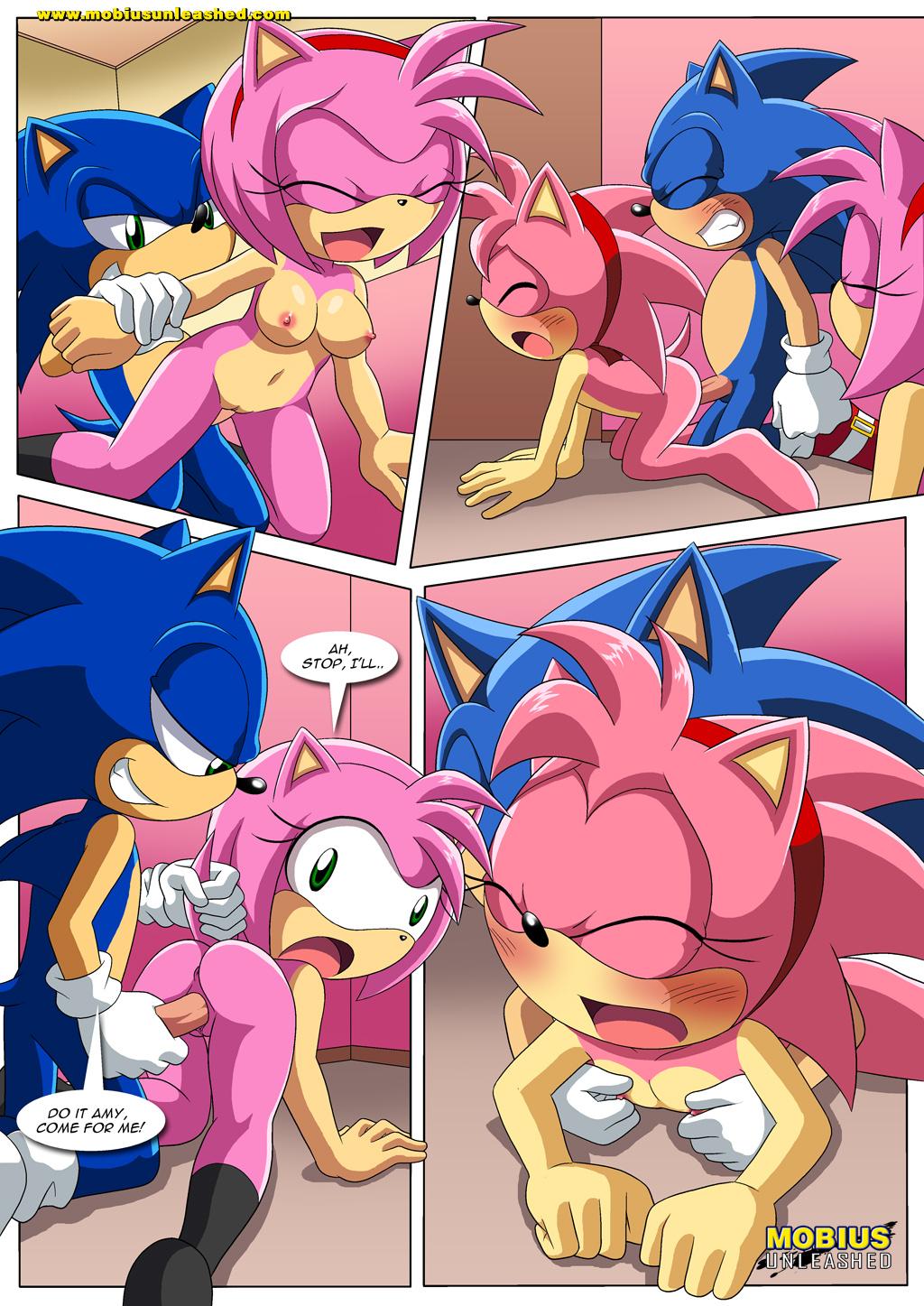 1boy 1girl amy_rose amy_rose_(classic) bbmbbf breast_grab classic_and_modern_love comic doggy_position male/female mobius_unleashed palcomix sega sonic_(series) sonic_the_hedgehog sonic_the_hedgehog_(series) vaginal