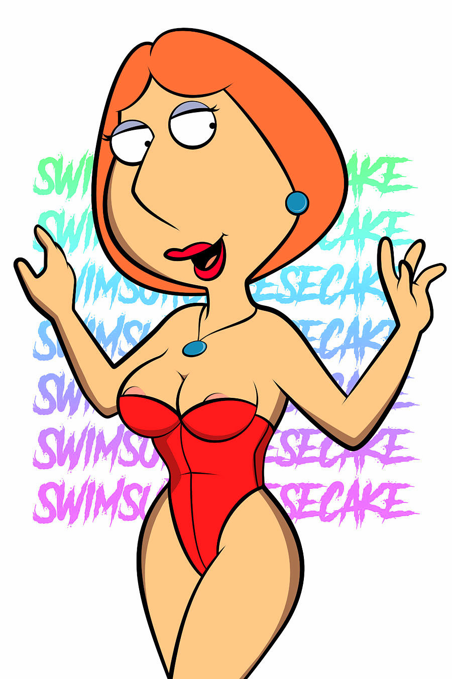 breasts family_guy lois_griffin nipples swimsuit thighs