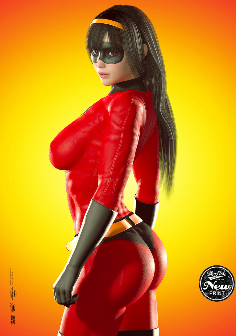 3d ass breasts disney gloves mask the_incredibles violet_parr