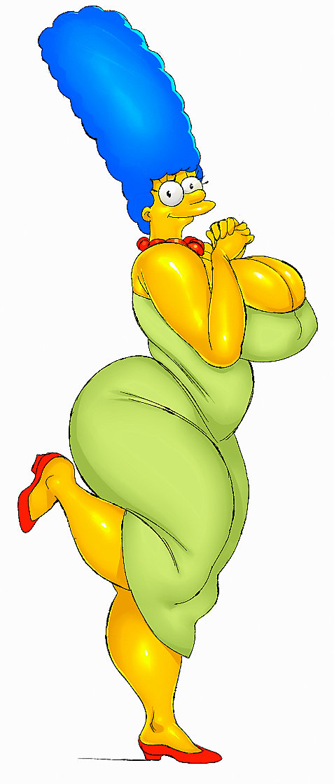 bbw big_ass huge_breasts large_thighs marge_simpson the_simpsons