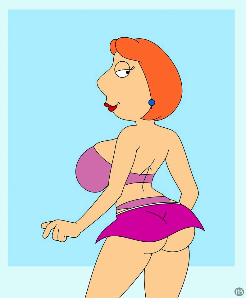ass family_guy huge_breasts lois_griffin miniskirt smile
