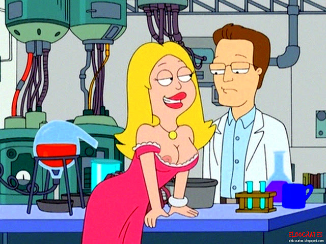 american_dad dress francine_smith nipples one_breast_out smile