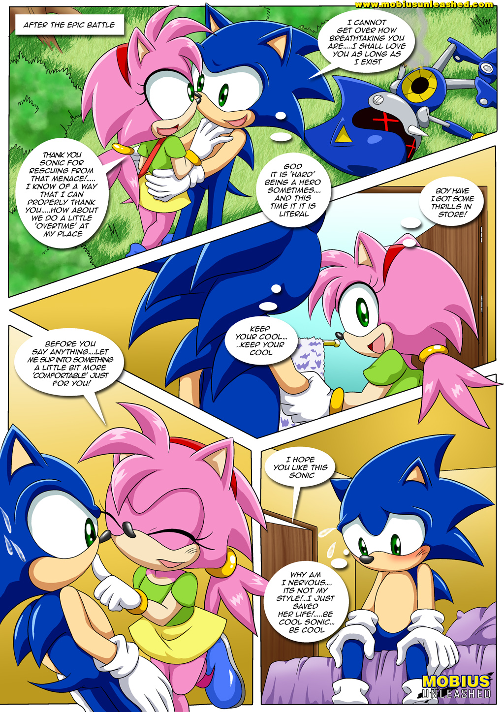 amy_rose amy_rose_(classic) bbmbbf first_impressions metal_sonic mobius_unleashed palcomix rosy_the_rascal sonamy sonic_(series) sonic_the_hedgehog sonic_the_hedgehog_(series) tagme