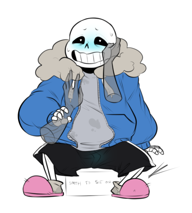 1boy 2d 2d_(artwork) animated_skeleton blue_blush blue_hoodie blue_jacket blush bottom_sans chubby chubby_male clothed digital_media_(artwork) disembodied_hands drooling grabbing_arm grabbing_face hands heart-shaped_pupils hooded_jacket hoodie jacket ksuriuri male male_focus monster sans sans_(undertale) shortsnas sitting skeleton solo_focus stained_clothes submissive submissive_male uke_sans undead undertale undertale_(series) video_game_character video_games white_background