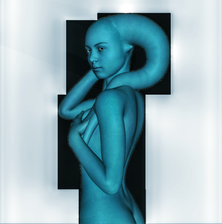 1girl 3d alien ass blue_skin breasts butt female_only nude nude_female posing render solo_female twi'lek xnalara xps