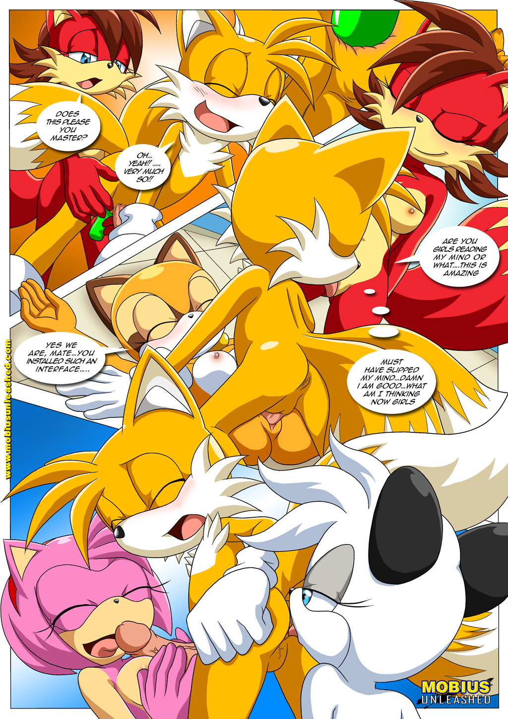 amy_rose archie_comics barby_koala bbmbbf comic dildo fiona_fox marine_the_raccoon miles_"tails"_prower mobius_unleashed orgy paizuri palcomix rimming sega sonic_(series) sonic_the_hedgehog_(series) tagme tail's_tinkering's