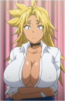 1girl anime arms_crossed breasts crossed_arms energy_kyouka!! hentai hooker huge_breasts prostitute prostitution