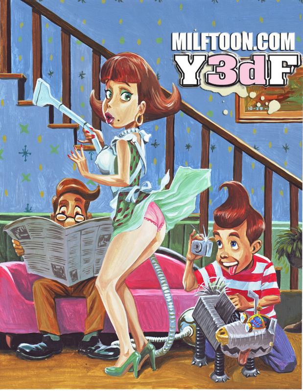 cleaning cover_page family housewife hugh_neutron incest jimmy_neutron jimmy_neutron:_boy_genius judy_neutron milf milftoon mother_and_son nickelodeon panties skirt_lift y3df