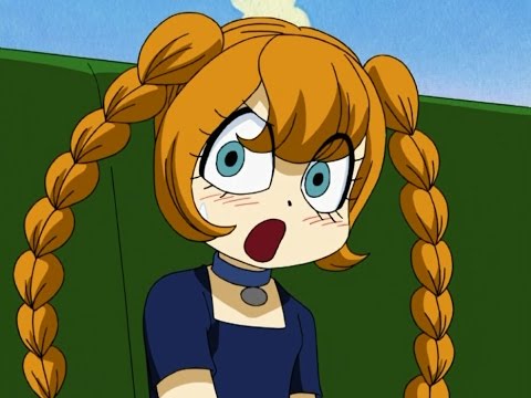 1girl anime blue_eyes orange_hair the_marshmallow_times