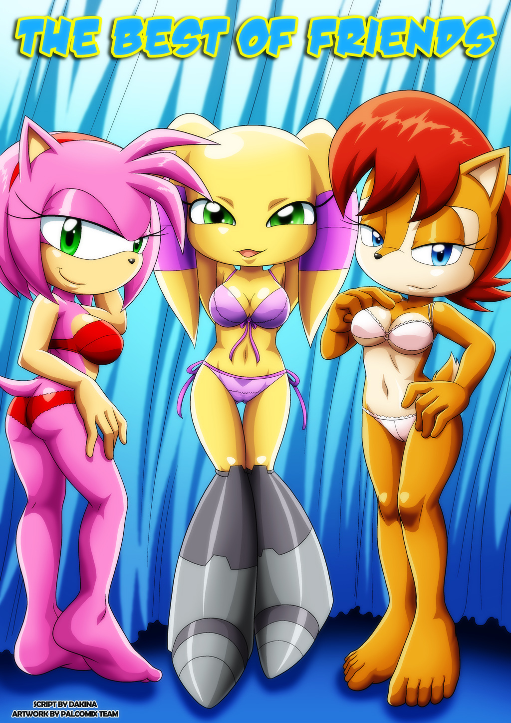 amy_rose archie_comics bbmbbf mobius_unleashed nona_(dakina) palcomix sally_acorn sega sonic_(series) sonic_the_hedgehog_(series) the_best_of_friends