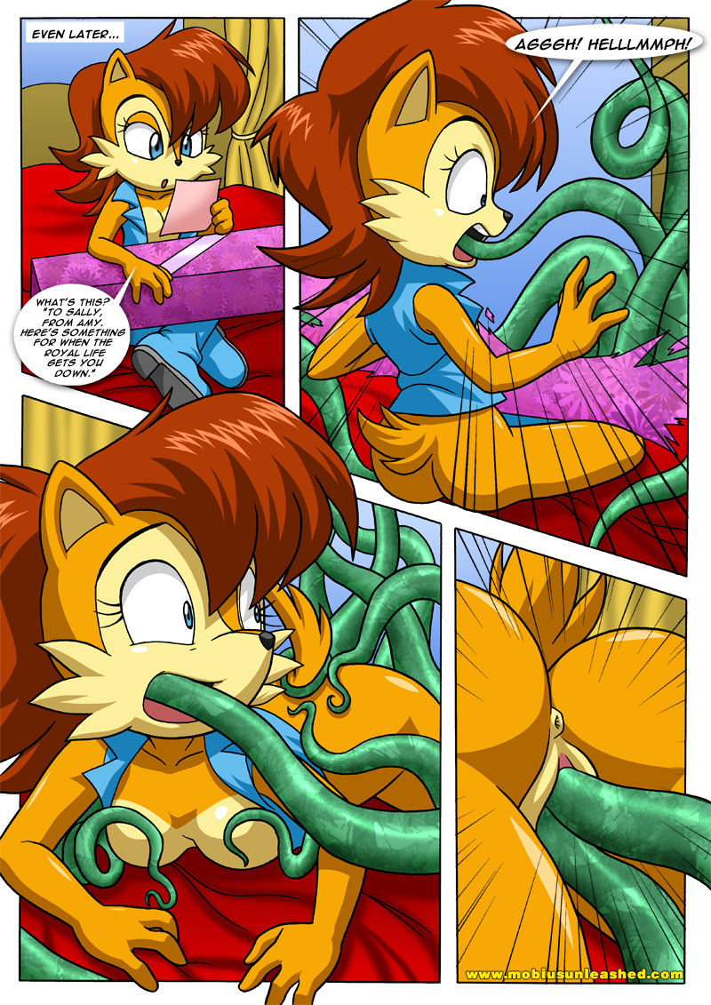 archie_comics bbmbbf mina's_tentacle_troubles mobius_unleashed palcomix sally_acorn sega sonic_(series) sonic_the_hedgehog_(series)