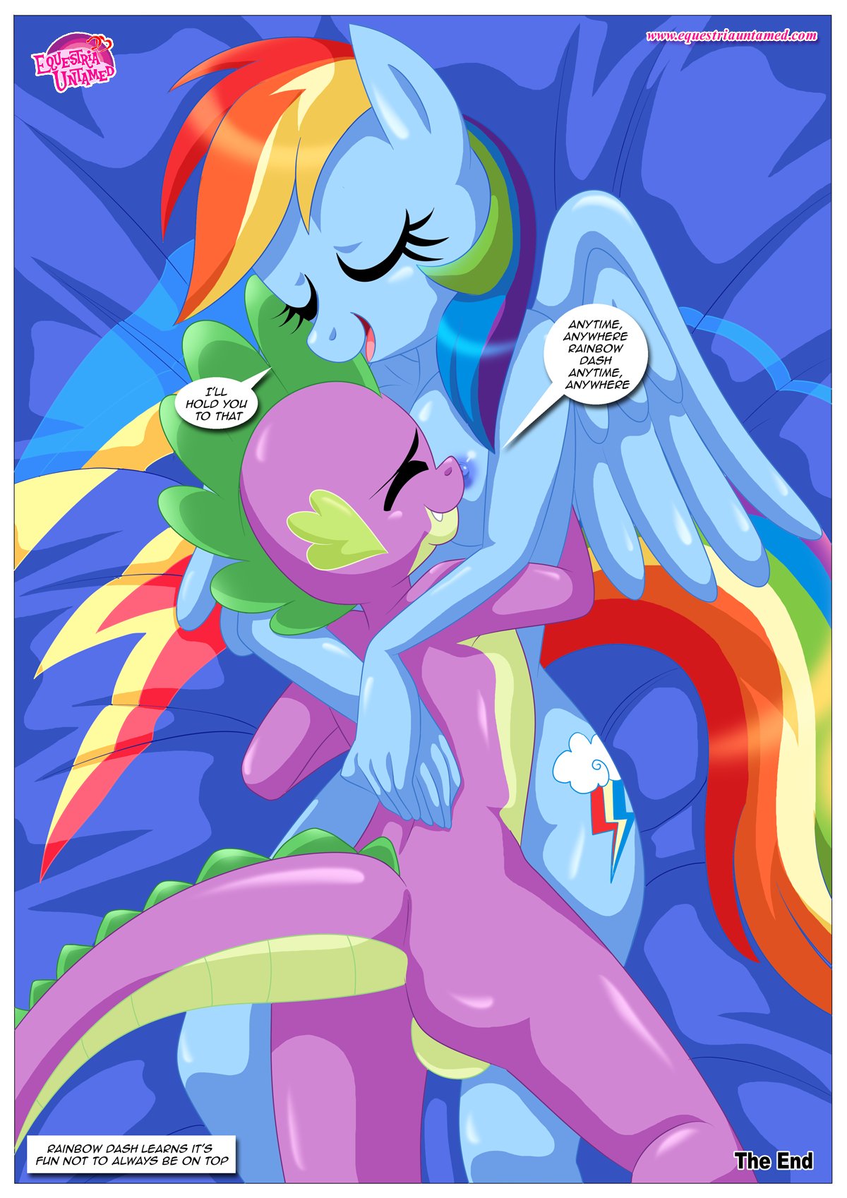bbmbbf comic equestria_untamed friendship_is_magic my_little_pony palcomix rainbow_dash rainbow_dash's_game_of_extreme_pda rainbow_dash_(mlp) spike spike_(mlp)