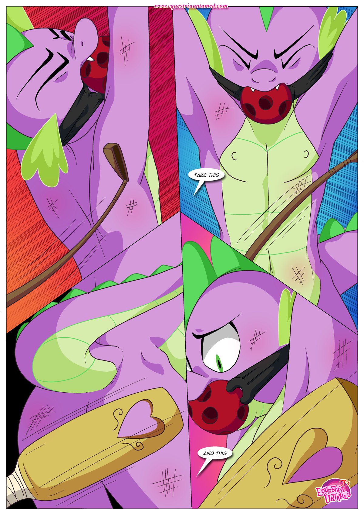 bbmbbf comic equestria_untamed friendship_is_magic furry how_to_discipline_your_dragon my_little_pony palcomix spike spike_(mlp) tagme