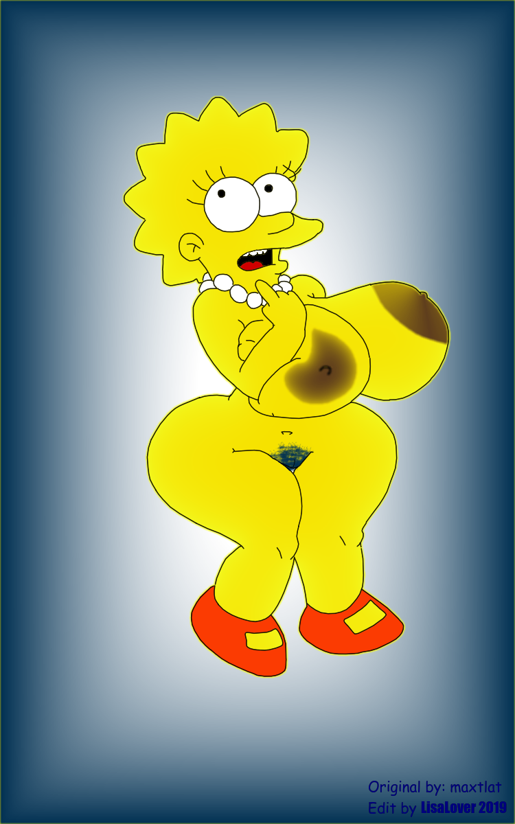 big_ass big_breasts edit fat_ass huge_breasts large_areolae lisa_simpson lisalover looking_behind maxtlat startled the_simpsons