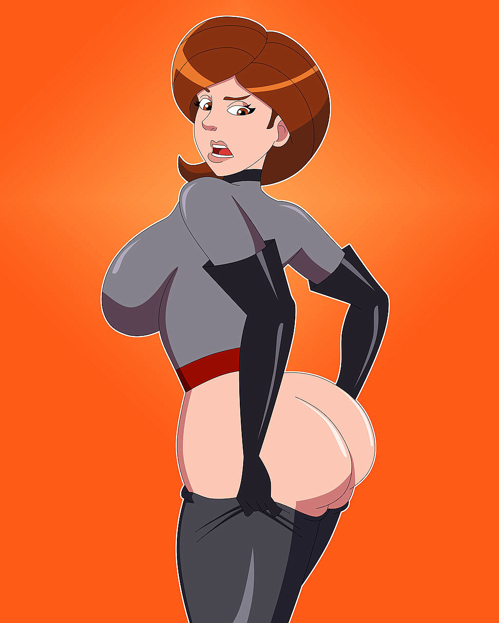 ass big_breasts gloves helen_parr the_incredibles thighs