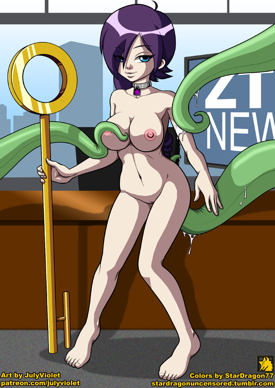 areolae big_breasts breasts female julyviolet key lemmy male nipples nude pussy stardragon77 tentacles weapon zone zone-tan